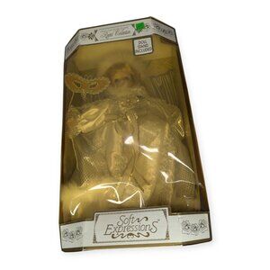 Dan Dee Soft Expressions Regal Collection Porcelain Doll Masquerade Doll NIB